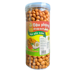 ĐẬU PHỘNG CỐT DỪA TỎI ỚT - HŨ 500G