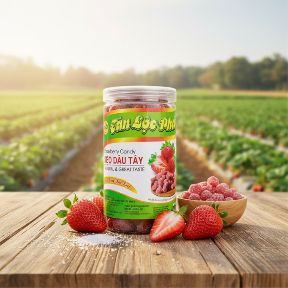 KẸO DÂU TÂY 500G