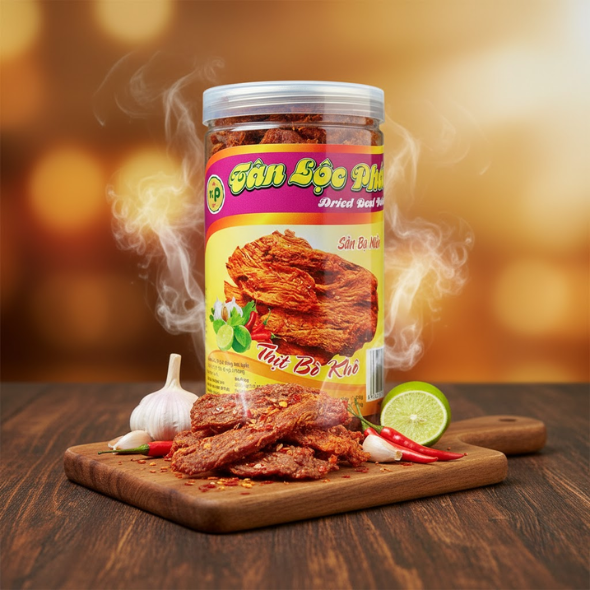 KHÔ BÒ MIẾNG HŨ 300G_200G