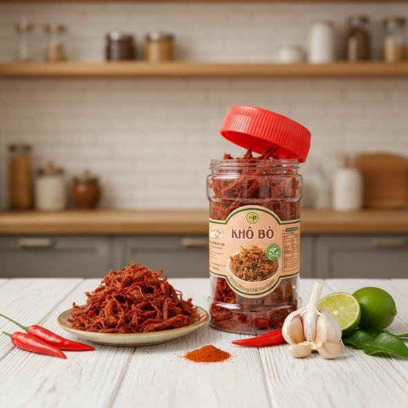 KHÔ BÒ SỢI HŨ 100G