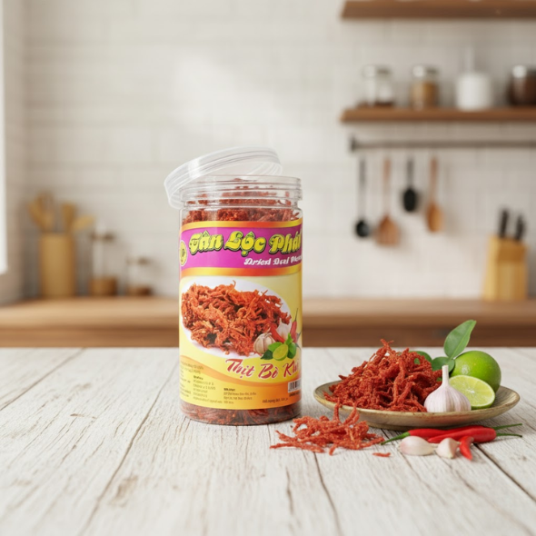 KHÔ BÒ SỢI HŨ 300G