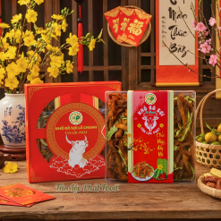 [HỘP TẾT] Khô Bò Sợi Lá Chanh - Hộp 500g