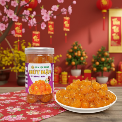 MỨT MẬN SẤY DẺO XÍ MUỘI - HŨ 500G