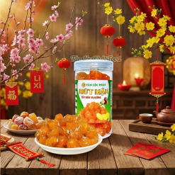 MỨT MẬN SẤY DẺO VỊ GỪNG - HŨ 500G