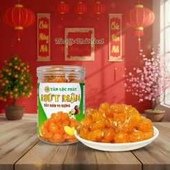 MỨT MẬN SẤY DẺO VỊ GỪNG - HŨ 250G