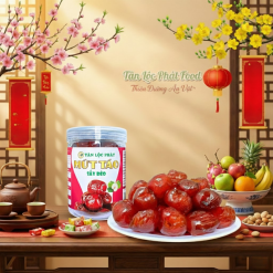MỨT TÁO SẤY DẺO - HŨ 250G